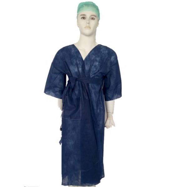 78g PP non-woven 130cm Length Disposable Kimono Robes For Beauty Salon