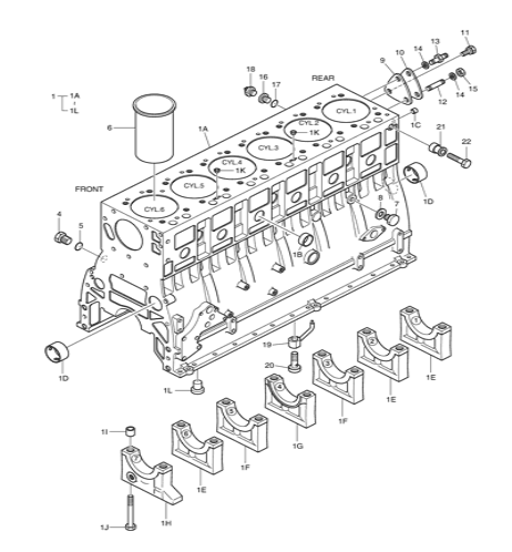 65.02501-0228B 65.025010228B Piston Excavator Engine Parts Fit DOOSAN DL300A DX300LCA