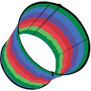 Stackable 3D Kite Good Performance Durable 122*78cm Large Wing Span Type