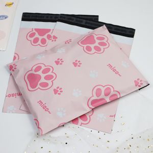 Charming Pink Paw Print Express Bag Safeguard Commodities