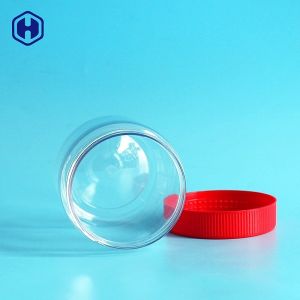 Small Size Leak Proof Plastic Jars With Red Screw Top Fully Airtight