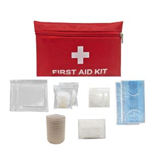 First Aid Training Kit with Emergency Medical Supplies Including Triangular