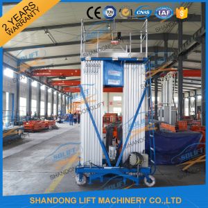 Aluminium Vertical Mast Elevator Aerial Maintenance Mast Lift