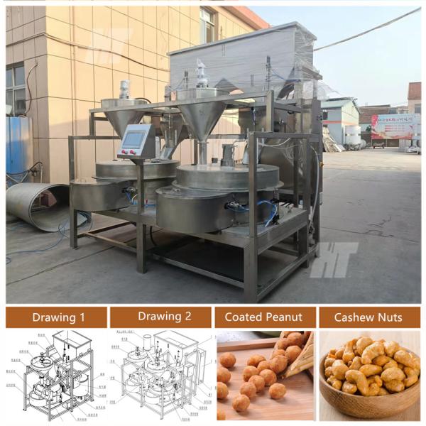 Buy Fully Automated PLC Control Peanut Coating Machine Coated Peanut Processing Line at wholesale prices