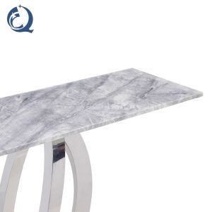 Elegant Marble SS Console Table 120x40x80cm Long Lasting Wear