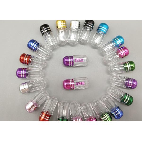 Buy Pharmaceutical Plastic Capsule Bottles 12mm PS Mini Pill Cases at wholesale prices