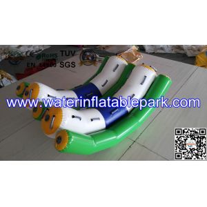 China Kids Water Park Toys Inflatable Double Water Seesaw Commercial Grade on sale