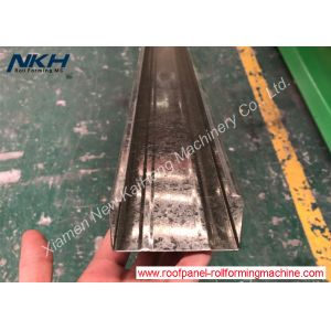 Channel Stud And Track Roll Forming Machine For full hard GI steel 0.4-1.0mm