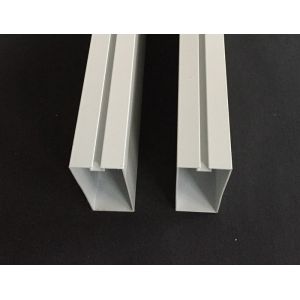 Moisture Proof Commercial Ceiling Tiles , White Aluminum Profile Sound Baffles