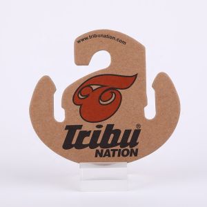 2.5mm Thickness Flip Flop Paper Hanger Cardboard Hanger Custom Logo Low MOQ