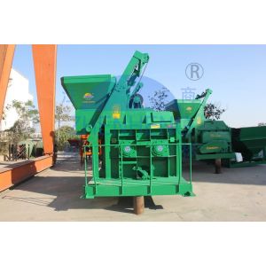 Green Twin Shaft JS1000 Concrete Mixer Building Construction Tools / Equipment