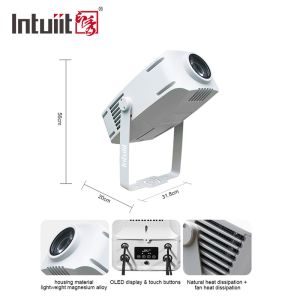Outdoor IP65 Waterproof Led 200W Gobo Effect Light Colorful Logo Projector Park