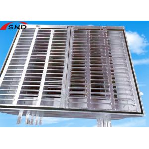 China Galvanized Heavy Duty Vehicular Steel Grating With Hinge Open For Drain Trench Cover on sale