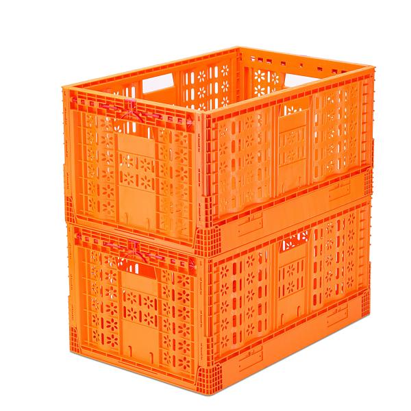 Buy Foldable Plastic Vegetable Crate Convenient Storage Solution for Fruits and Vegetables at wholesale prices