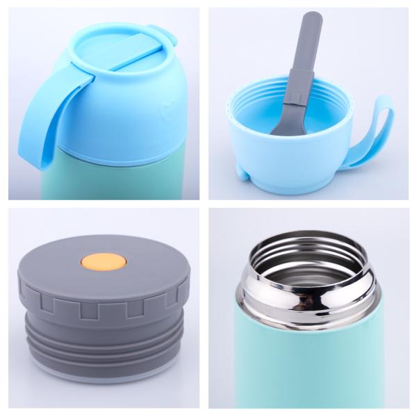 Creative Cute food Jar Screw Lid Stainless Steel Insulated Kids Vacuum Containers Thermos Food Jar For Kids Hot Food