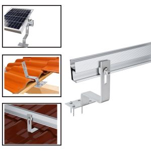 Snow Load 1.4kn/m2 Carbon Steel Solar Panels Mounting Brackets for Quick