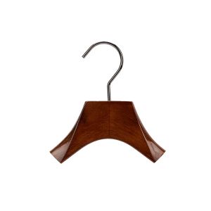 Betterall Solid Wood Velvet Shoulder Wooden Coat Hanger with Clip