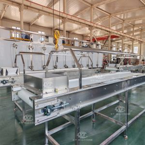 SUS304 Mobile Industrial Conveyor Belt for Peanut Processing