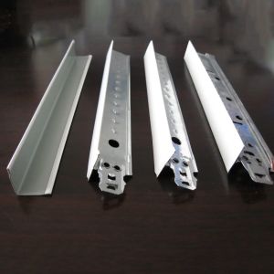 White Suspended Ceiling Galvanized Steel T Bar 24x38mm Lay In