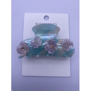 Quality Acrylic Hair Clips with Beautiful Flowers Acrylic Hair Accessories for sale