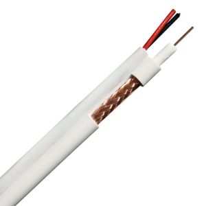Quality 3C-2V+2C Siamese JIS CCTV Siamese Coax Cable 0.5 BC Conductor 0.39*7 CCA DC Wire for sale