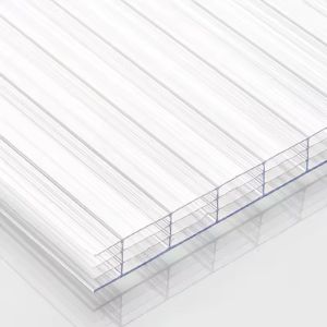 UV Protection Twin Wall Polycarbonate Panels , Multiwall Polycarbonate Roofing