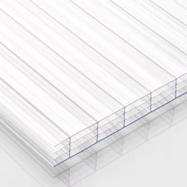 UV Protection Twin Wall Polycarbonate Panels , Multiwall Polycarbonate Roofing
