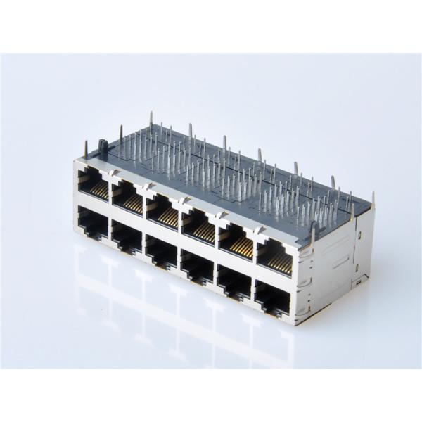 RJ45 2x6 with Integrated Magnetics JACK Gigabit Magnetic Jack, Enabled PSE PoE+
