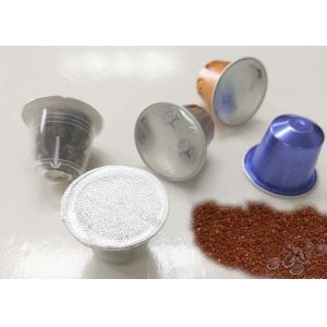 Little Plastic PP Tea / Coffee Pod Capsules With Foil Lid Food Standard