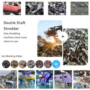 Double Shaft Scrap Metal Shredder with 1-10 cm Output Size 1500×850 mm Shredder