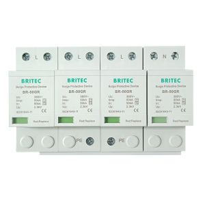 Quality BR-50GR 4P Ac Lighting protection China type 1surge protection device Spd spd t1 t2 type 1 surge arrester for sale