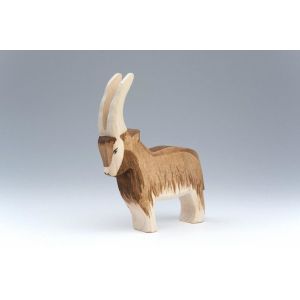 Finely Crafted Handmade Wooden Animals Wooden Goat Figurine Unique Showcasing