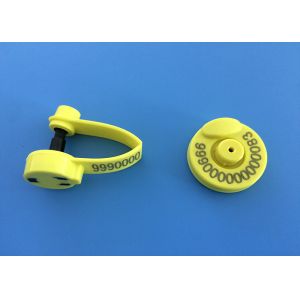 Quality One-Piece Electronic Sheep Ear Tags For Tracking /134.2khz Frequency Custom Cattle Ear Tags for sale