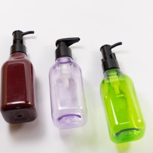 Screen Printing 200ml 260ml Square Empty Lotion Bottles With Pump