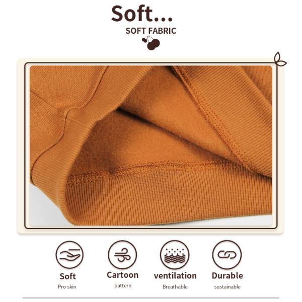 Unisex Soft Autumn Spring Baby Clothing Set with Patch Embroidery Polyester/Cotton Blend