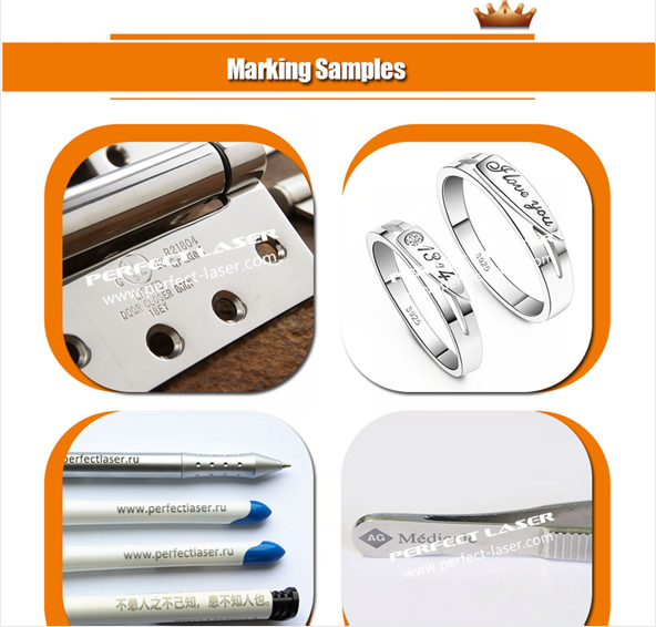 Full Closed Cabinet Laser Marking Machine For Hardware Tools / Kitchen Knives / Bottles