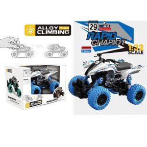 1 : 32 Alloy Climbing Vehicles Big Wheels Children's Play Toys Pull Back Go