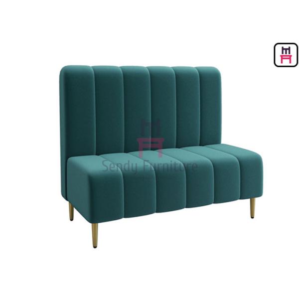 Buy Wood frame Green Velvet 0.7cbm Upholstered Booth Seating at wholesale prices