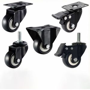 Universal M8 Plastic Furniture Castors Wheels Replacement