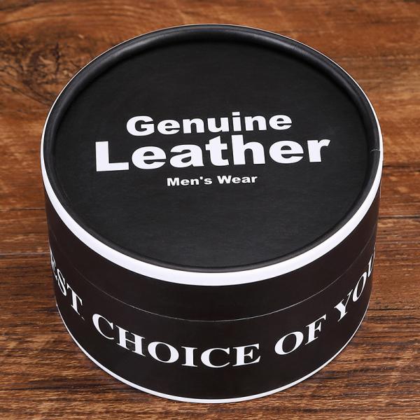 Custom Order Accepted Small Round Paperboard Gift Packaging Box for Men's Leather Belt