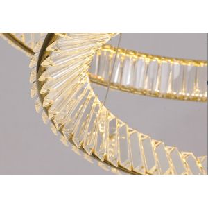 Dining Room Crystal Ring Pendant Modern LED Chandeliers