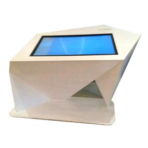 Customized White Windows10 43'' Infrared Stand Up Computer Kiosk ,Convenient
