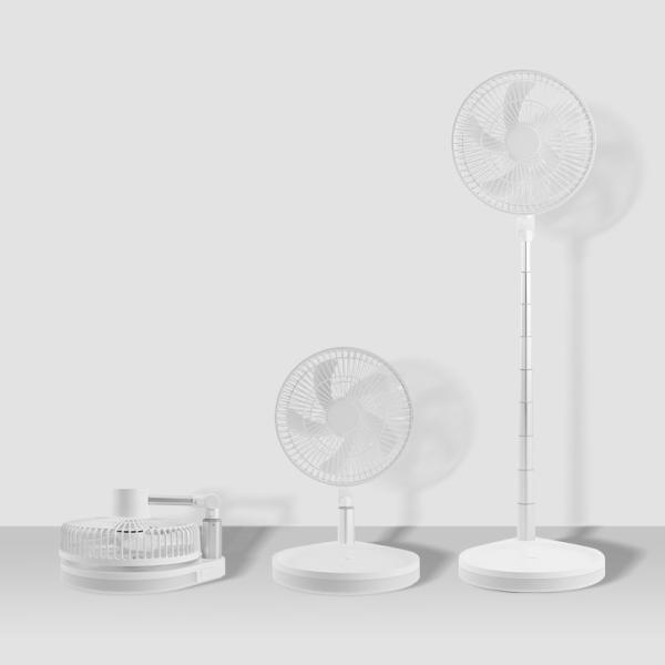 Buy 10000mAh Portable USB Rechargeable Fan Night Light Indoor Retractable Folding Fan at wholesale prices