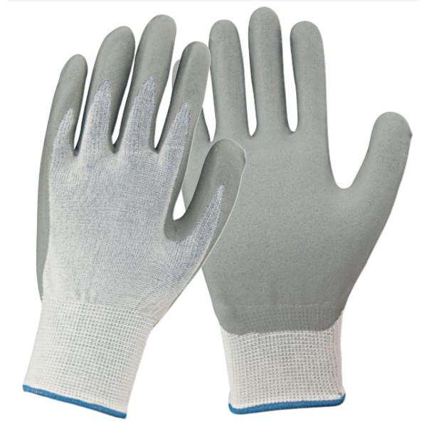 Buy Soft Nitrile Coated Work Gloves Jersey Liner Resistant To Grease / Oils at wholesale prices