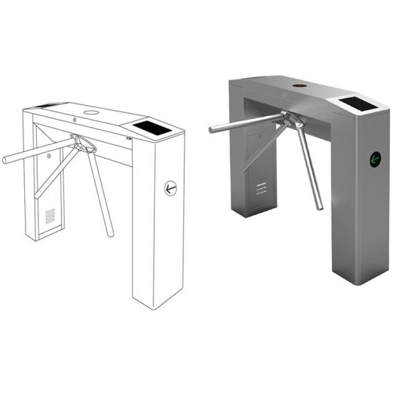 Anti-Tailgating Waist Height Tripod Turnstile Barrier with 304 Stainless Steel