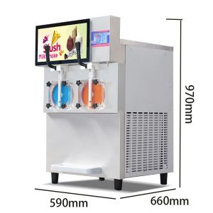 China Industrial Frozen Ice Slush Machine 370W Smoothie Granita Maker on sale