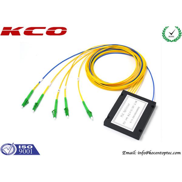 Buy FTTH Fiber Optic ABS Box PLC Splitter / Corning Optical Fibre Splitter 1 x 4 Type at wholesale prices