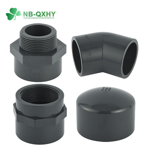 Water Supply Pn16 PVC Pipe Fitting Adaptor Elbow Tee Coupling Pipe Fitting