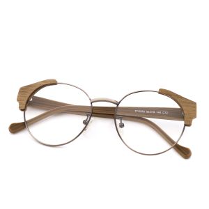 Artisanal Wood Copy Acetate Glasses Frame Retro Square Eyeglasses