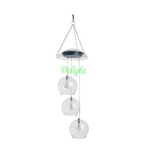 China Solar wind bells decoration lamp solar led hanging light on sale